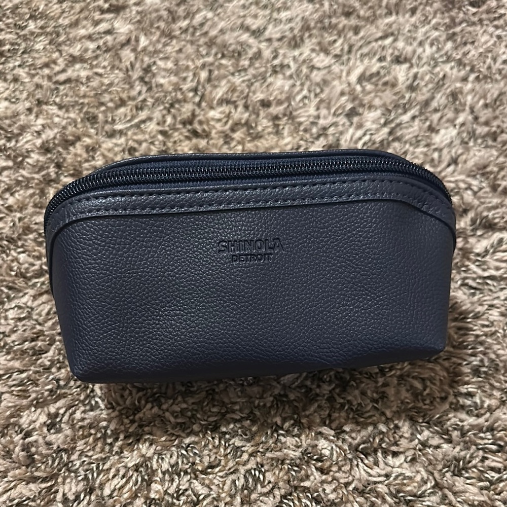 Shinola Detroit Small Toiletry Bag Blue